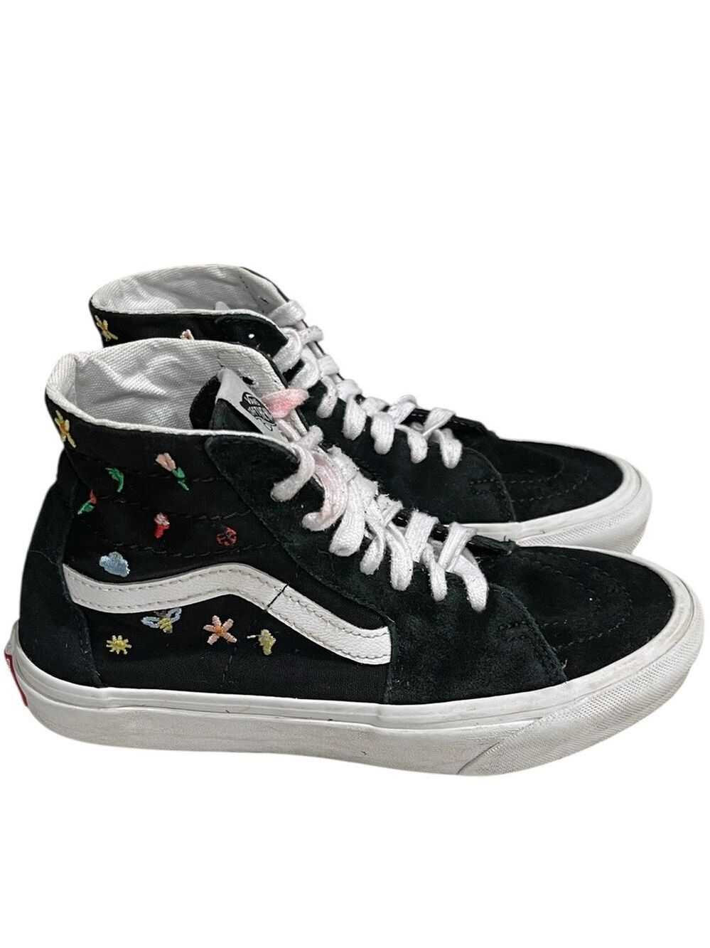 Vans Embroidered Garden Party Black SK8 Hi Tapered Sneaker SZ 6 Women’s